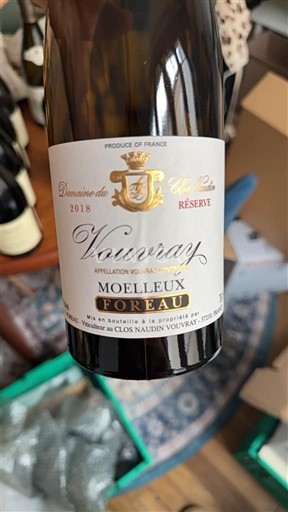 Loiredalen Vouvray Domaine Clos Naudin Réserve 2018