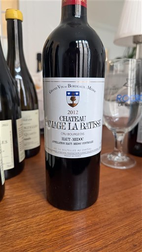 Bordeaux Haut-Médoc Château Lamage La Batisf 2012