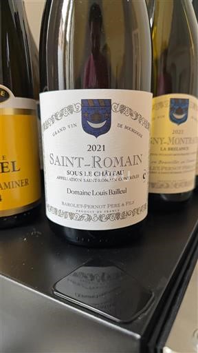 Burgundi Shën Romain Domaine Louis Baillot Sous le Château 2021