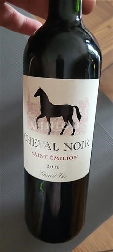 Bordo Saint-Émilion Cheval Noir Grand Vin 2016