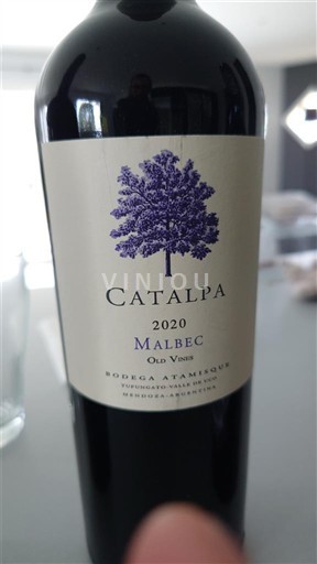 Mendoza Bodega Atamisque Catalpa Malbec Old Vines 2020
