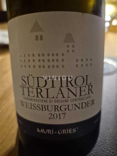 Verërat Blanc sec Muri-Gries 2017 Itali Trentino-Alto Adige E paspecifikuar DOC