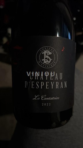 Languedoc og Roussillon Pays d'oc Château Espeyran La Cantatrice 2022