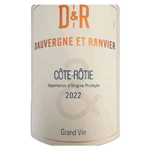 Rhônedalen Côte-rôtie Dauvergne Ranvier 2022