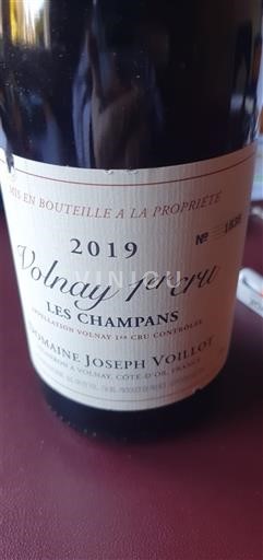 Burgund Ikke spesifisert Premier Cru Domaine Joseph Voillot Les Champans 2019