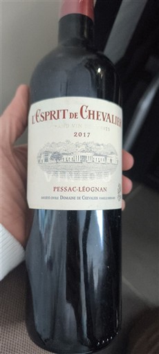 Bordeaux Pessac-Léognan Domaine Chevalier L'Esprit de Chevalier 2017