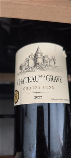 Bordo Кот-де-Бур Château La Grave Grains Fins 2022