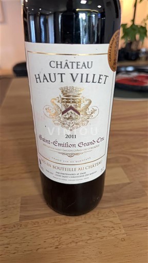 Bordoja Saint-Émilion Grand Cru Grand Cru Château Haut Villet 2011