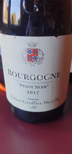 Burgundija Domaine Robert Groffier Père & Fils Pinot Noir 2017