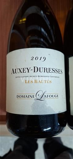 Burgundi Auxey-Duresses Domaine Lafouge Les Hautes 2019