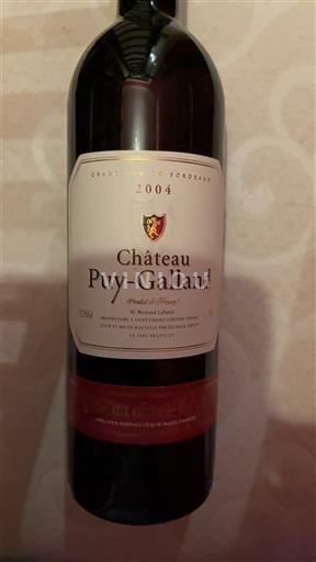 Bordoja E paspecifikuar Château Puy-Galland 2004