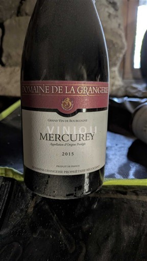 Borgoña Mercurey Domaine La Grangée 2015