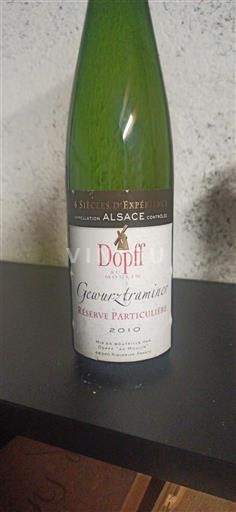 Алзас Аласас Dopff Réserve Particulière 2010