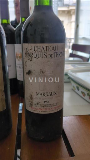 Bordoja Margaux Château Marquis de Terme 1998