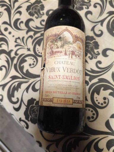 Bordoja Saint-Émilion Château Vieux Verdot 1989