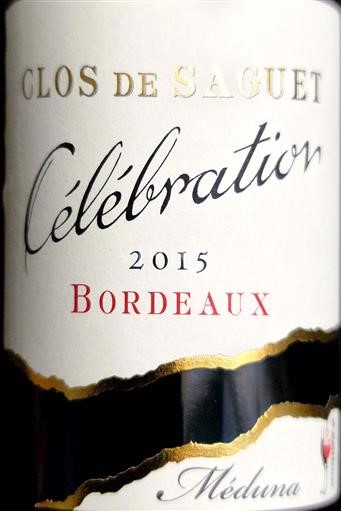 Bordoja Bordo Clos de Saguet Célébration (Seb) 2015