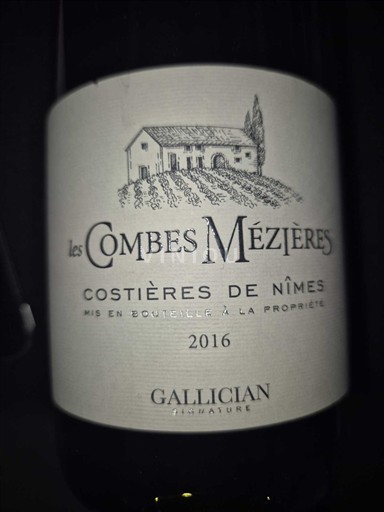 Рона долина Костијер-де-Ним Gallician Signature Les Combes Mézières 2016