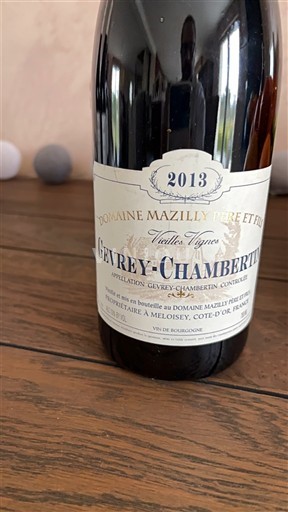 Burgund Gevrey-chambertin Domaine Mazilly Père et Fils Vieilles Vignes 2013