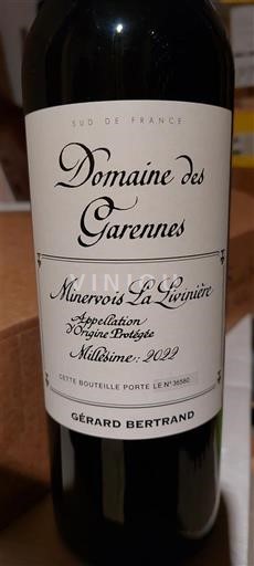 Лангедок Минервоа-ла-ливиниере Domaine Garennes 2022