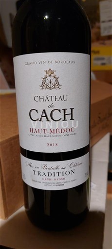 Bordeaux Haut-Médoc Château Cach Tradition 2018