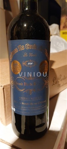 Bordeaux Bordeaux Supérieur Château La Croix de Bernos La Vignée 2020