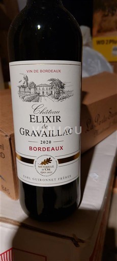 Bordeaux Château Elixir de Gravaillac 2020