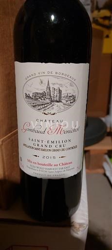 Burdeos Saint-Émilion Gran Cru Grand Cru Château Gombaud-Moinet 2015