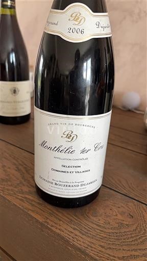 Burgundi Monthélie Premier Cru BouzERAND DUJARDIN Sélection Domaines et Villages 2006