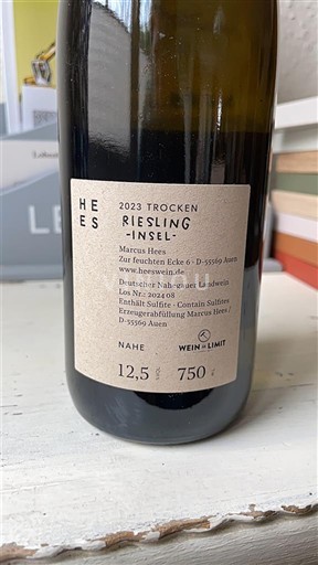 Наhe Нае Marcus Hees Riesling Insel 2023