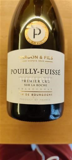Burgund Pouilly-fuissé Premier Cru Pardon & Fils Sur la Roche 2022