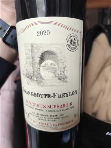 Bordeaux Bordeaux Supérieur Grangotte-Freylon 2020