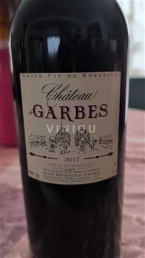 Bordoja Cotes-de-Bordeaux Château Garbes 2017