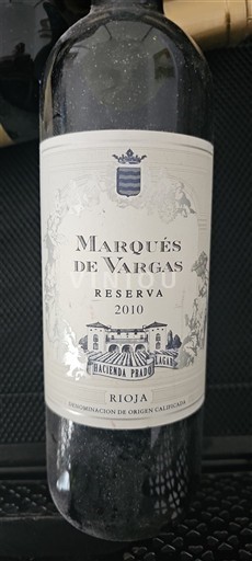 La Rioja Rioja Marqués de Vargas Reserva 2010