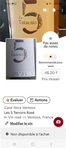 Lugina e Ronës Ventoux Cave Terra Ventoux Les 5 Terroirs Rosé 2022