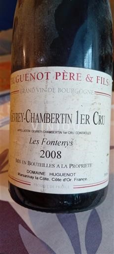 Burgundija Nespecificirano Premier Cru Domaine Huguenot Père & Fils Les Fontenys 2008