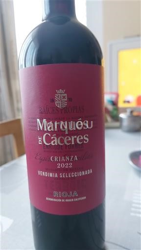 La Rioja Rioja Marqués de Cáceres Crianza Vendimia Seleccionada 2022