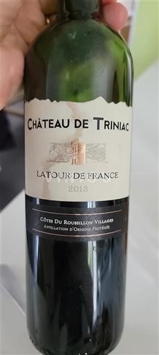 Ruzijon Côtes du Roussillon Villages Château Triniac Latour de France 2013