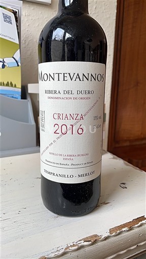 Castilla og León Ribera del Duero Montevannos Crianza 2016