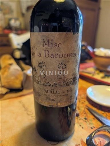 Bordoja Pauillac Grand Cru Château Pichon-Longueville Baron Mise de la Baronne Jo Viti