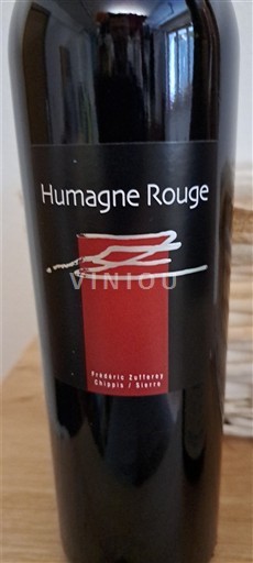 Valais Frédéric Zufferey Humagne Rouge 2023