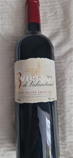 Bordeaux Saint-Émilion Grand Cru Grand Cru Château Valandraud 3 de Valandraud 2018