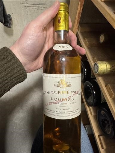 Bordoja Loupiac Château Dauphiné Rondillon 2005