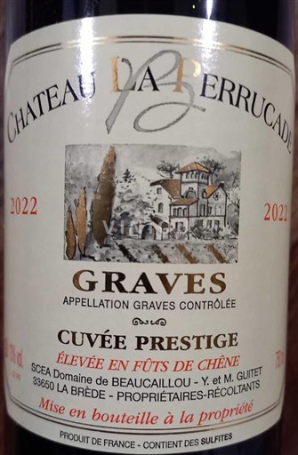 Bordo Гравес Château La Perrucade Prestige 2022