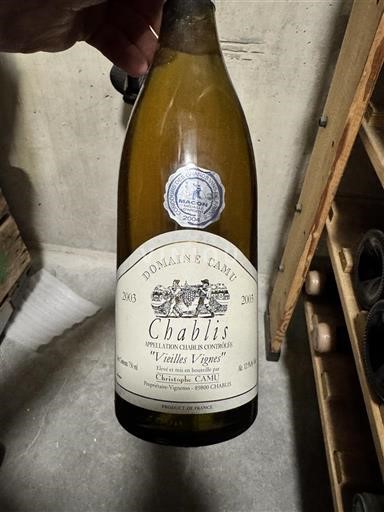 Bourgogne Chablis Domaine Camu Vieilles Vignes 2003
