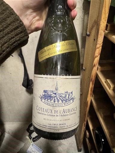 Lugina e Luarës Kodrat e Aubançës Domaine Emile Benon Maxime 2001