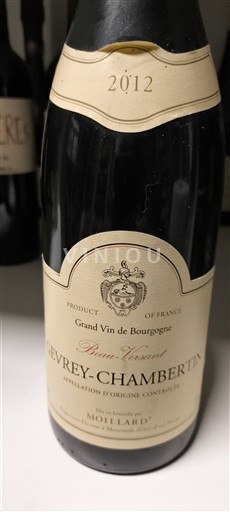 Burgundija Dževre-Šamberten Moillard Bourgogne Beaune Vivant 2012