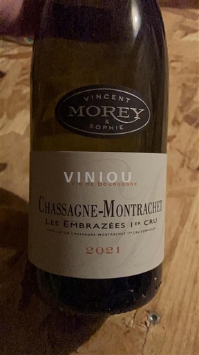 Burgundi Chassagne-montrachet Premier Cru Vincent & Sophie Morey Les Embrazées 1er Cru 2021
