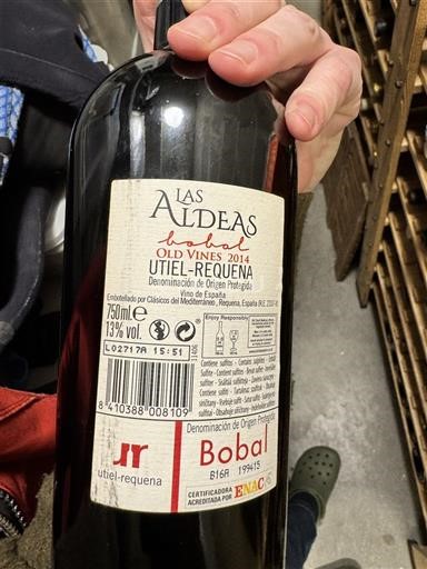 Komuniteti Valencian Utiel-Requena Las Aldeas Old Vines 2014