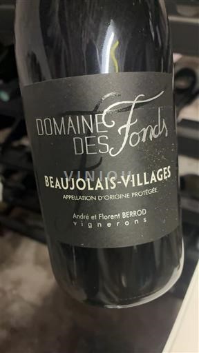 Beaujolais Beaujolais Villages Domaine Fonds 2023