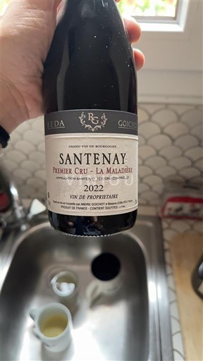 Burgundi Santenay Premier Cru Goichot Premier Cru La Maladière 2022